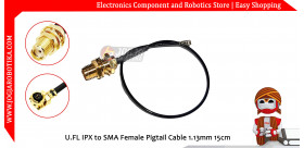 U.FL IPX to SMA Female Pigtail Cable 1.13mm