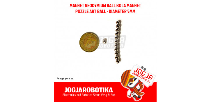 MAGNET NEODYMIUM NEODIMIUM BOLA BALL PUZZLE ART STRONG MAGNET N52 - 5MM