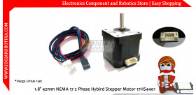 1.8° 42mm NEMA 17 2 Phase Hybird Stepper Motor 17HS4401