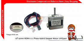 1.8° 42mm NEMA 17 2 Phase Hybird Stepper Motor 17HS3401