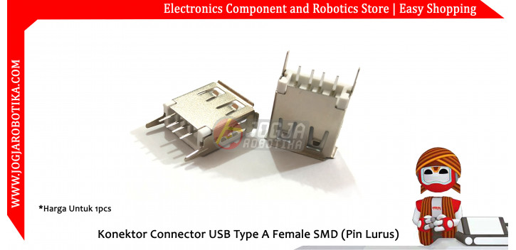 Konektor USB Female SMD