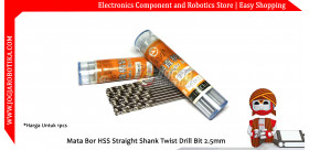 Mata Bor HSS Straight Shank Twist Drill Bit 2.5mm