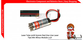 Laser Tube 5mW 650nm Red One Line Laser Tipe Min Minus Module 3-5V