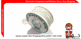 Kawat Jumper Wire Wrapping Wire 30AWG 1 Roll- Putih