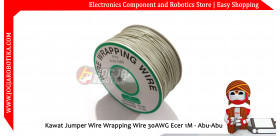 Kawat Jumper Wire Wrapping Wire 30AWG Ecer 1M - Abu-Abu