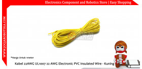 Kabel 22AWG UL1007 22 AWG Electronic PVC Insulated Wire - Kuning