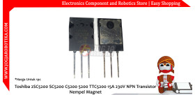 Toshiba 2SC5200 SC5200 C5200 5200 TTC5200 15A 230V NPN Transistor Nempel Magnet