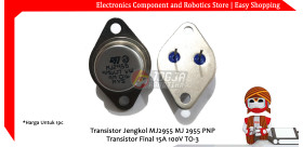 Transistor Jengkol MJ2955 MJ 2955 PNP Transistor Final 15A 100V TO-3