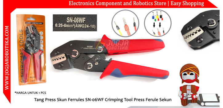 Tang Press Skun Ferrules SN-06WF Crimping Tool Press Ferule Sekun