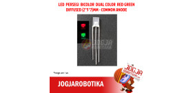LED Persegi Kotak Bicolor 2x5x7mm Red Green Diffused Common Anode
