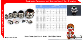 PG16 Brass Cable Gland Lapis Nickel Kabel Gland Metal Waterproof IP68
