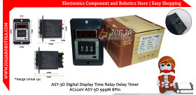 ASY-3D Digital Display Time Relay Delay Timer AC220V ASY-3D 999M 8Pin