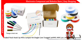 Kabel Pack Hook Up Wire Jumper Kit Single Core Tunggal 30AWG AWG 30 5 Warna