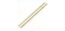 1x40 Pin Male Header Single Row (2.54 mm)-White