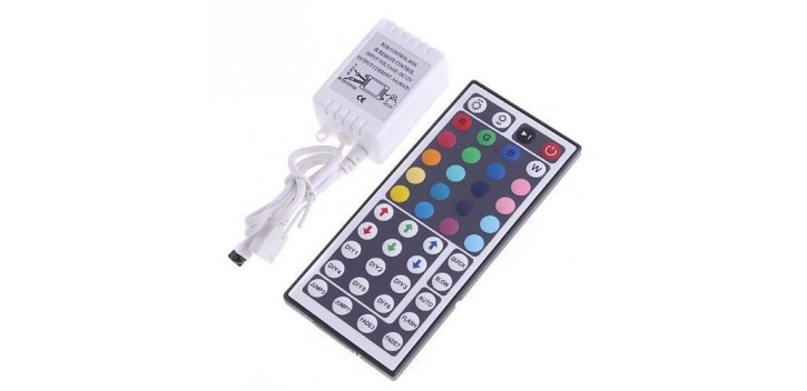 RGB LED Light Control Box with IR 44-Key Remote Control