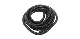 Pelindung Kabel Spiral Hitam / Spiral Wrapping Band 16mm Black