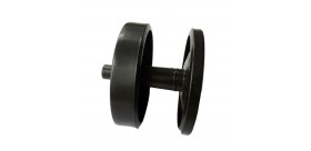 Black Plastic Bearing Wheels For RC Tank Chassis Caterpillar