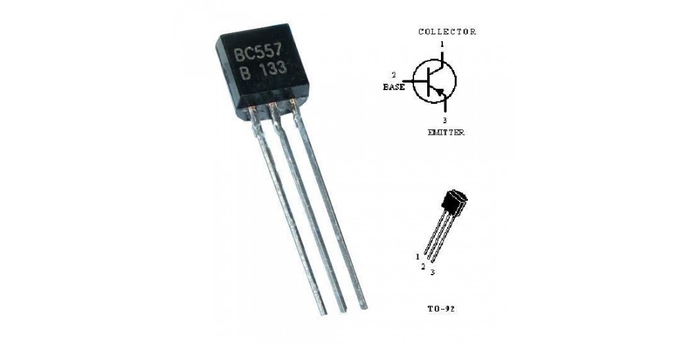 BC557 PNP Transistor.