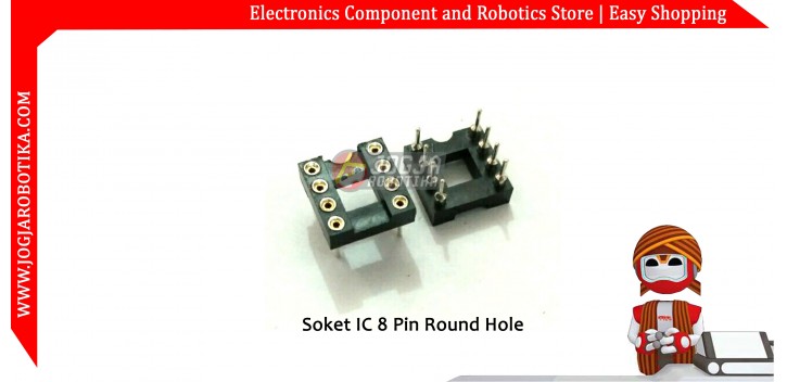 Soket IC 8 pin Round Hole