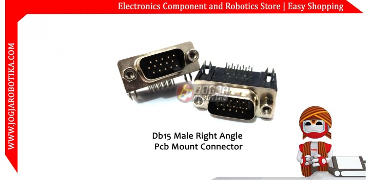DB15 Male Right Angle Pcb Mount Connector
