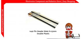 1x40 Pin Header Male H:25mm Double Plastic