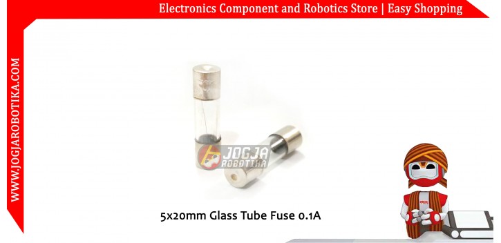 5x20mm Glass Tube Fuse 0.1A 250V