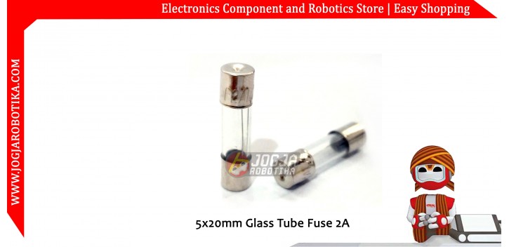 5x20mm Glass Tube Fuse 2A 250V