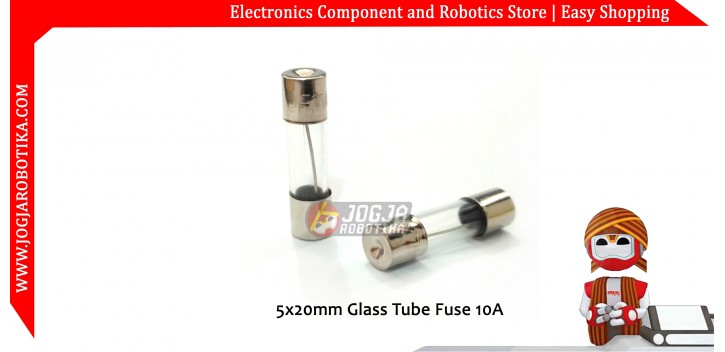 5x20mm Glass Tube Fuse 10A 250V