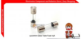 5x20mm Glass Tube Fuse 15A 250V