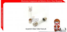 6x30mm Glass Tube Fuse 3A 250V