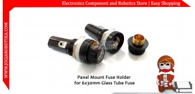 Panel Mount Fuse Holder for 6x30mm Glass Tube Fuse
