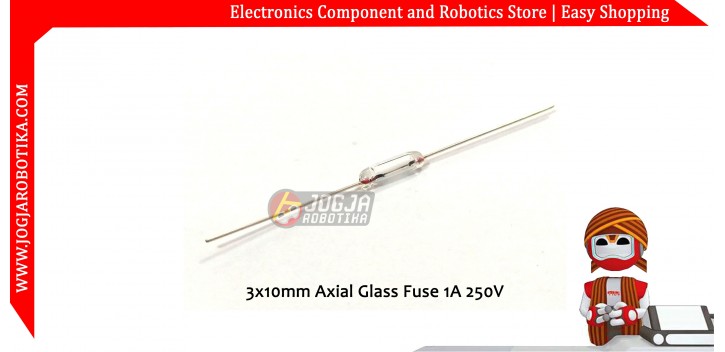 3x10mm Axial Glass Fuse 1A 250V