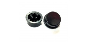 Knop/Cap Push Button 4 kaki 12x12x7.3mm-Hitam