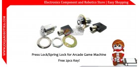 Press Lock-Spring Lock for Arcade Game Machine