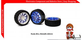 Roda Biru Metalik D67mm