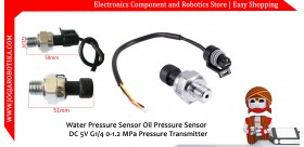 Water Pressure Sensor Oil Pressure Sensor DC 5V G1/4 0-1.2 MPa Pressure Transmitter