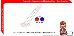 LED Bicolor 5mm Red Blue Diffused Common Catoda