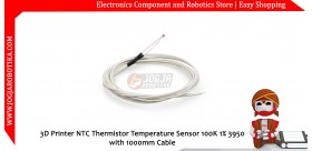 3D Printer NTC Thermistor Temperature Sensor 100K 1% 3950 with 1000mm Cable