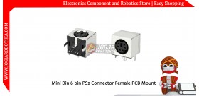 Mini Din 6 pin PS2 Connector Female PCB Mount