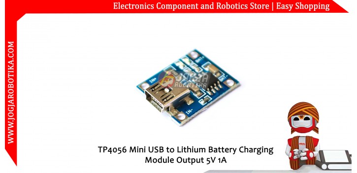 TP4056 Mini USB to Lithium Battery Charging Module Output 5V 1A