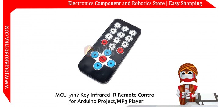MCU 51 17 Key Infrared IR Remote Control for Arduino Project/MP3 Player