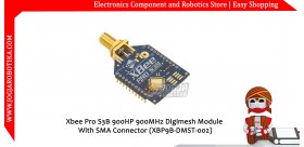 Xbee Pro S3B 900HP 900MHz Digimesh Module With SMA Connector (XBP9B-DMST-002)
