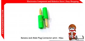 Banana Jack Male Plug Connector 4mm - Merah