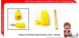 Banana Jack Male Plug Connector 2mm - Kuning