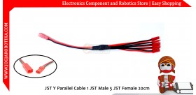 JST Y Parallel Cable 1 JST Male 5 JST Female 20cm