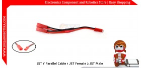 JST Y Parallel Cable 1 JST Female 2 JST Male