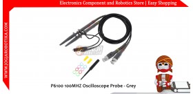 P6100 100MHZ Oscilloscope Probe - Grey