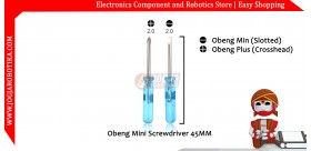 Obeng Mini Screwdriver 45MM-Minus /Slotted