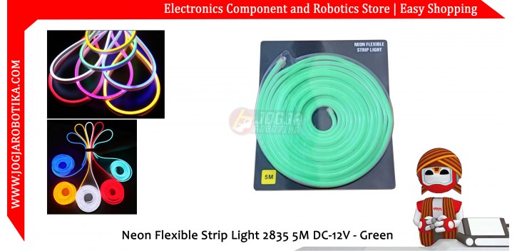 Neon Flexible Strip Light 2835 5M DC-12V - Green