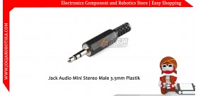 Jack Audio Mini Stereo Male 3.5mm Plastik